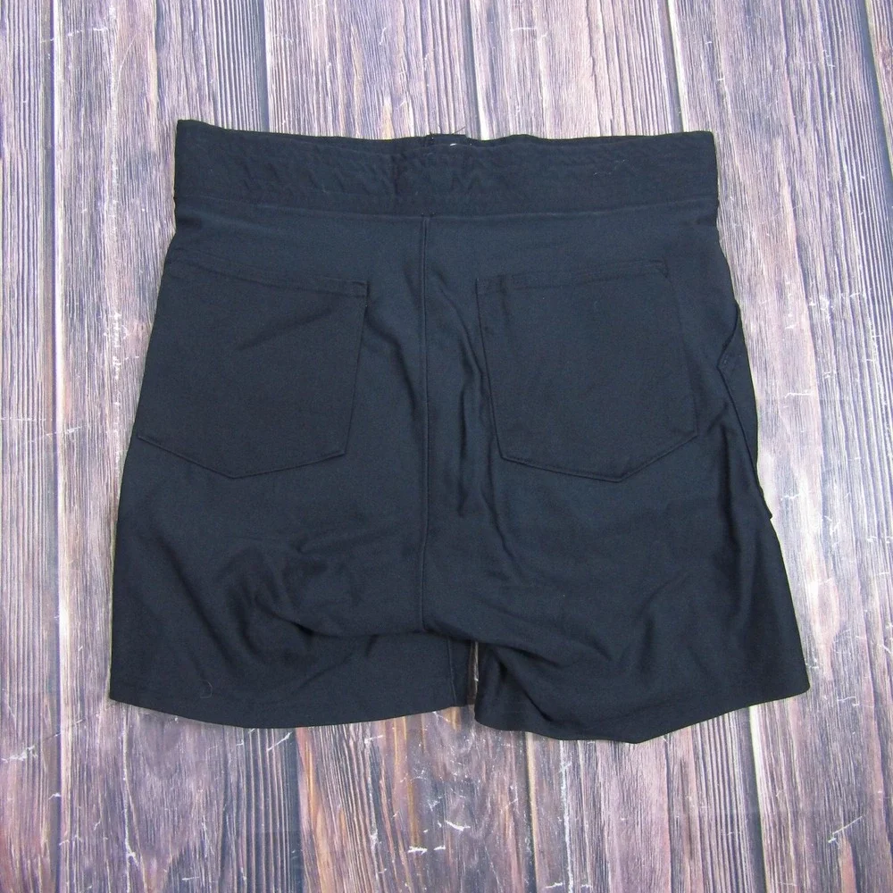 Vintage Sand-Knit Mens Medium 30-32 Black Knit Sweat Shorts Athletic Pockets
